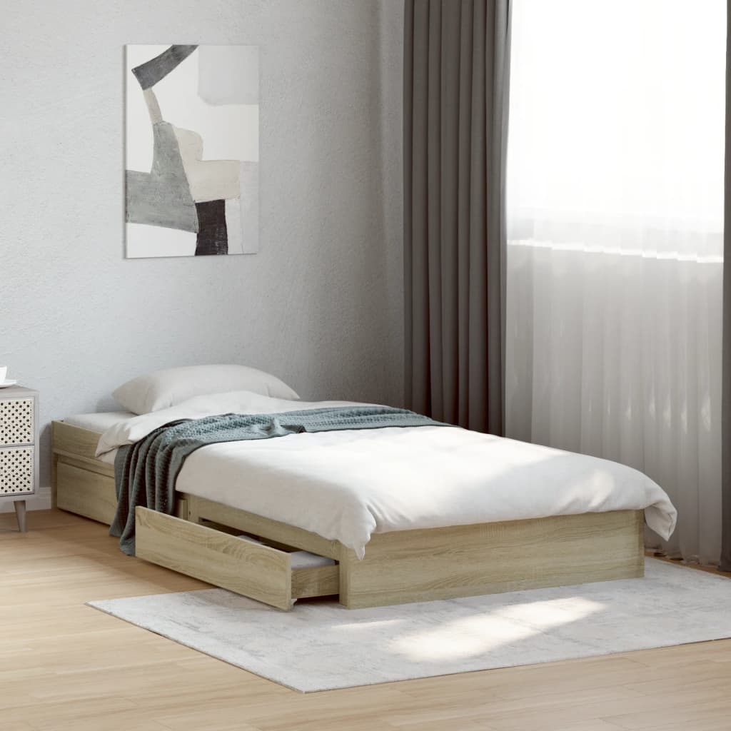 Giroletto Cassetti Rovere Sonoma 75x190 Cm Legno Multistrato