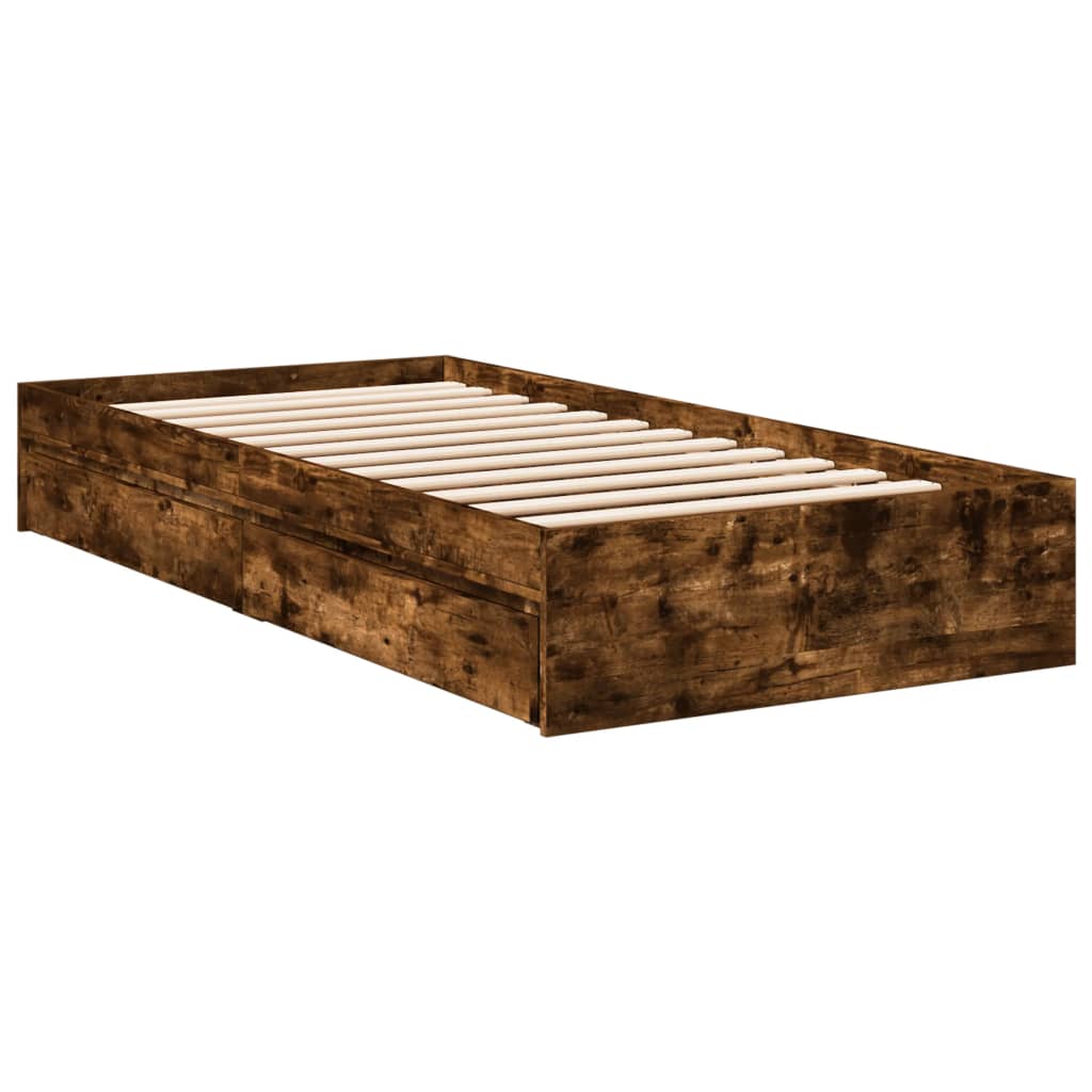 Giroletto Con Cassetti Rovere Fumo 75x190 Cm Legno Multistrato - Image 3