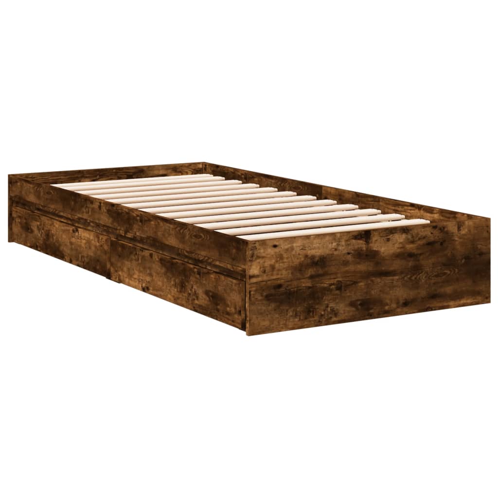 Giroletto Con Cassetti Rovere Fumo 75x190 Cm Legno Multistrato - Image 6