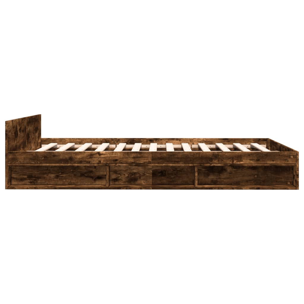 Giroletto Con Cassetti Rovere Fumo 150x200 Cm Legno Multistrato - Image 5