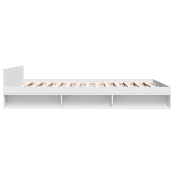 Giroletto Con Cassetti Bianco 140x190 Cm In Legno Multistrato - Image 5