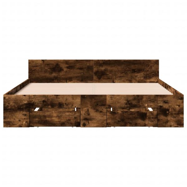 Giroletto Con Cassetti Rovere Fumo 120x190 Cm Legno Multistrato - Image 4