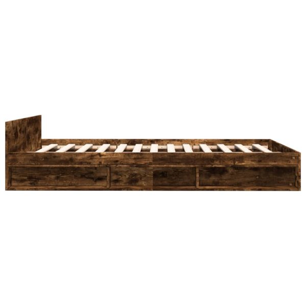 Giroletto Con Cassetti Rovere Fumo 120x190 Cm Legno Multistrato - Image 5