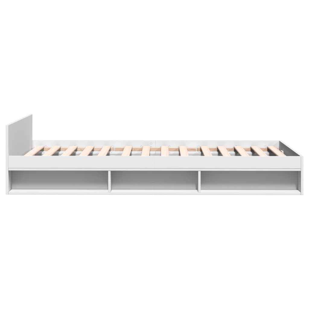 Giroletto Con Cassetto Bianco 100x200 Cm In Legno Multistrato - Image 5