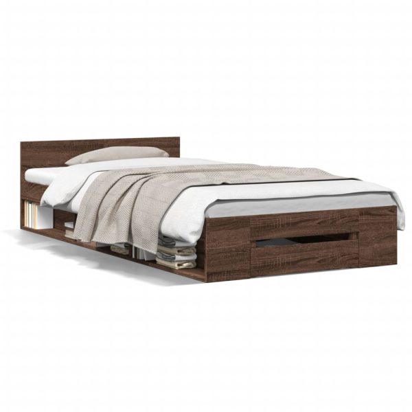 Giroletto Cassetto Rovere Marrone 100x200 Cm Legno Multistrato - Image 2
