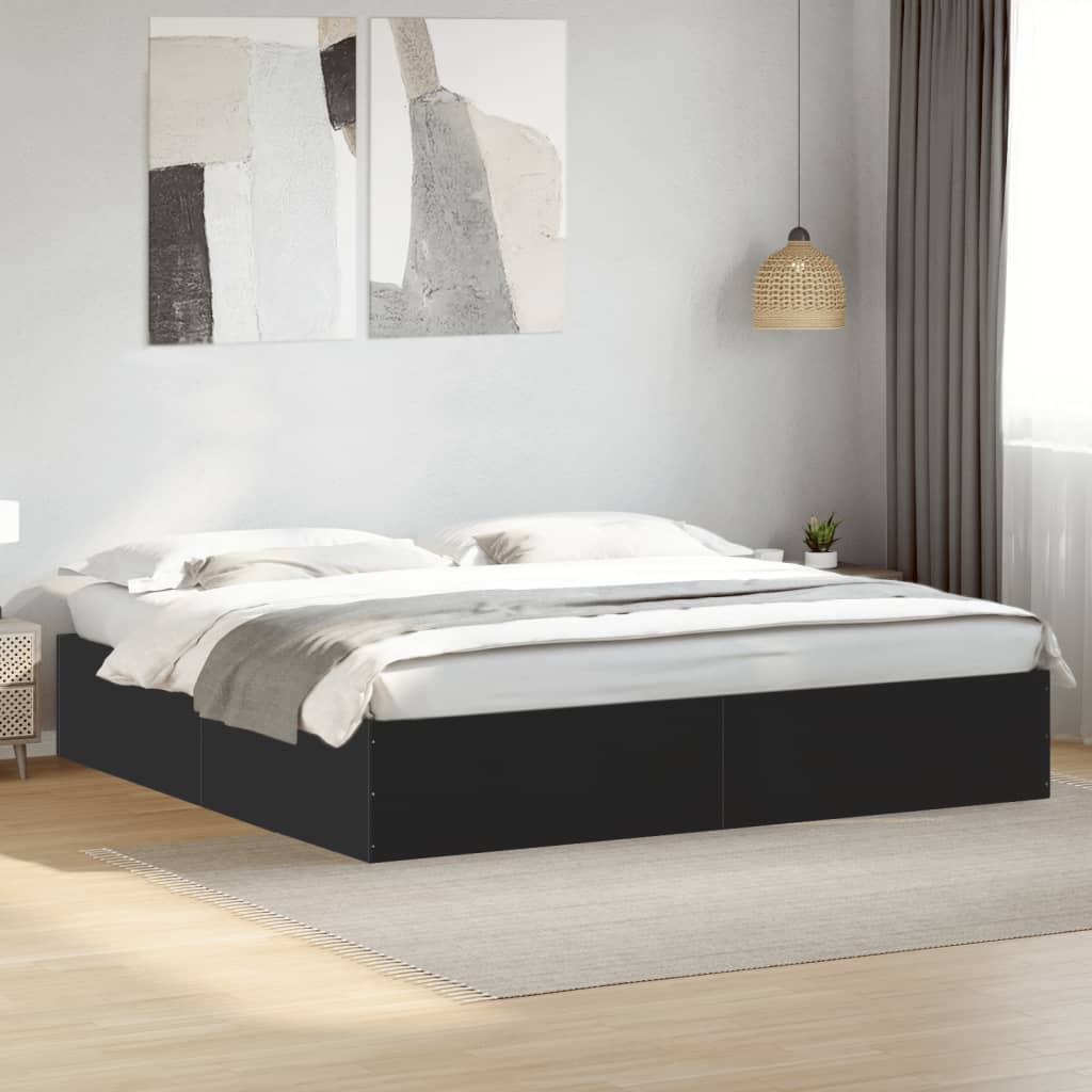 Giroletto Nero 180x200 Cm In Legno Multistrato