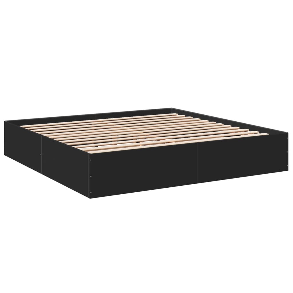 Giroletto Nero 180x200 Cm In Legno Multistrato - Image 3