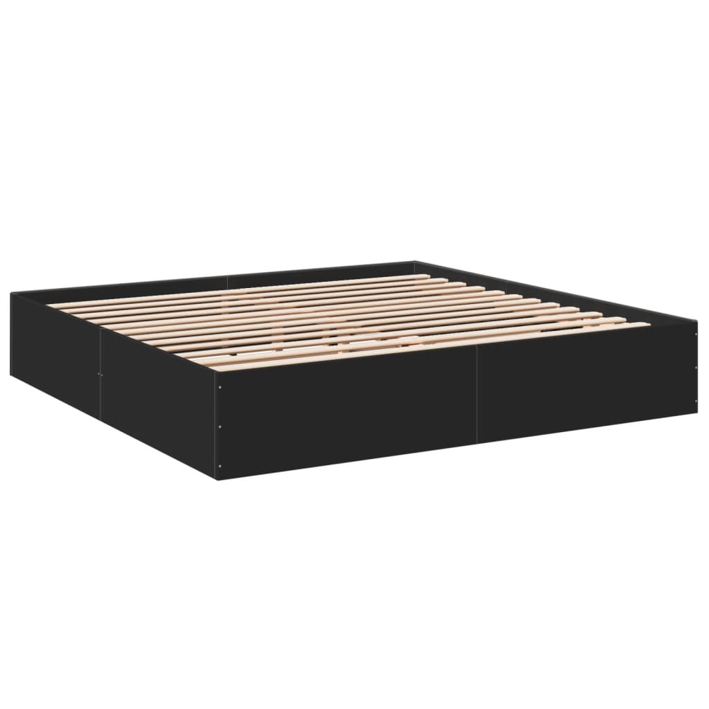 Giroletto Nero 180x200 Cm In Legno Multistrato - Image 6
