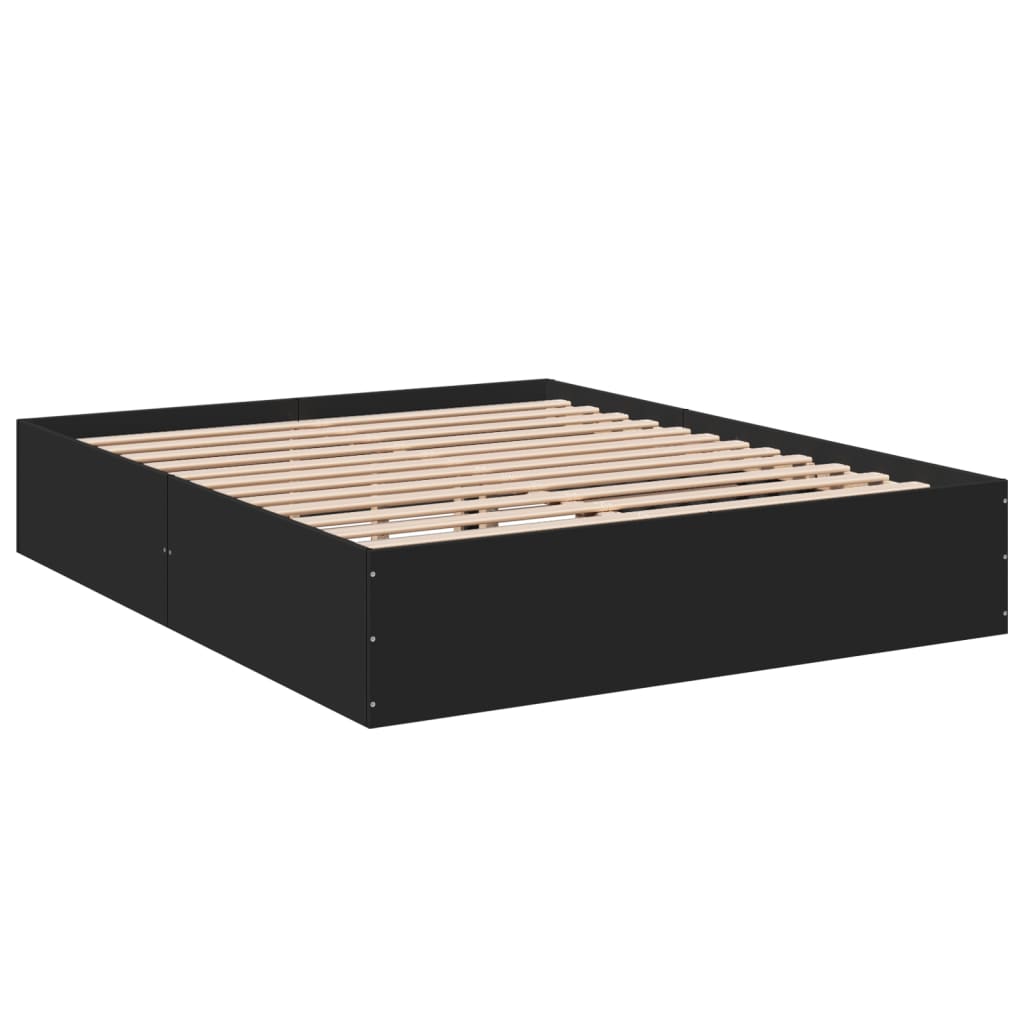 Giroletto Nero 160x200 Cm In Legno Multistrato - Image 3