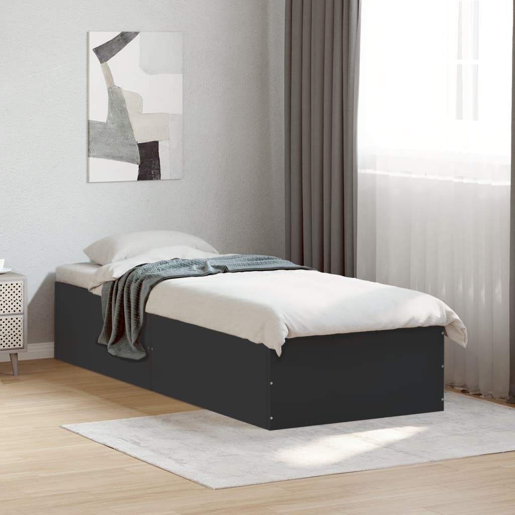 Giroletto Nero 90x200 Cm In Legno Multistrato