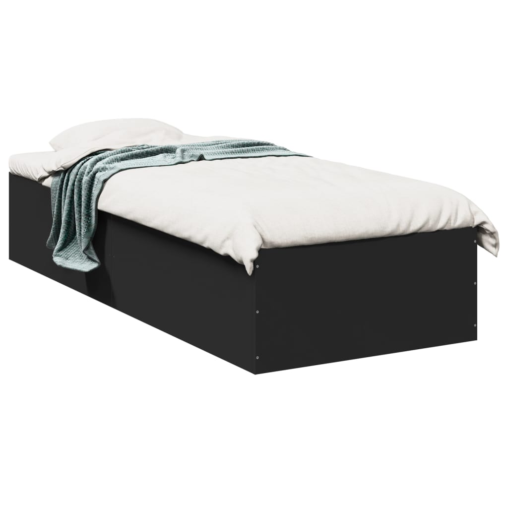 Giroletto Nero 90x190 Cm In Legno Multistrato