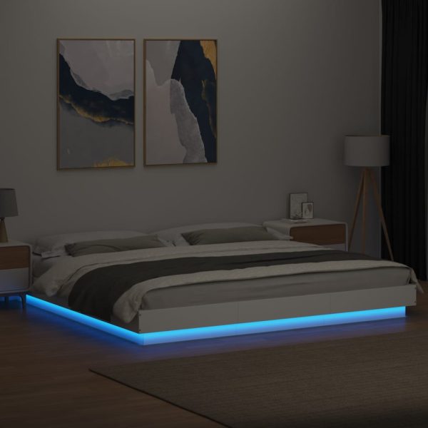 Giroletto Con Luci Led Bianco 200x200 Cm In Legno Multistrato - Image 4