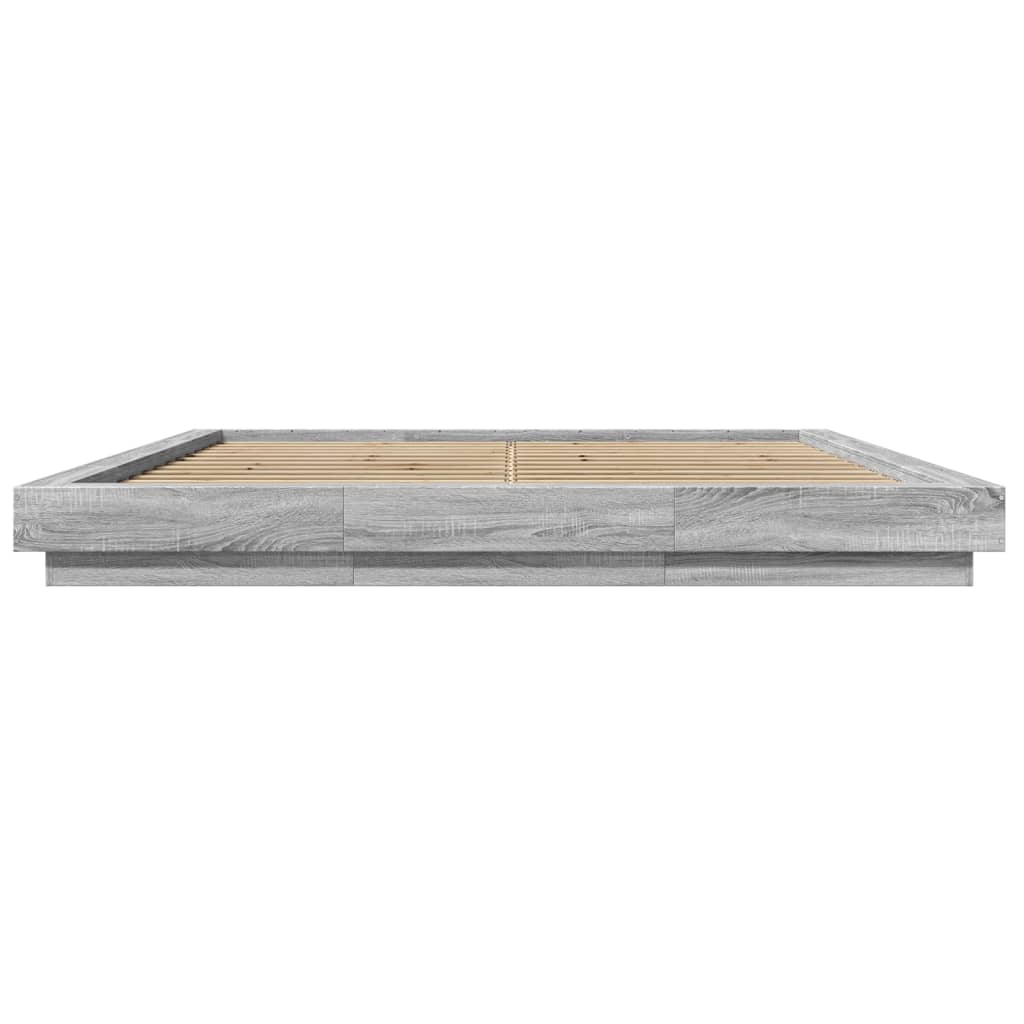 Giroletto Luci Led Grigio Sonoma 200x200 Cm Legno Multistrato - Image 5