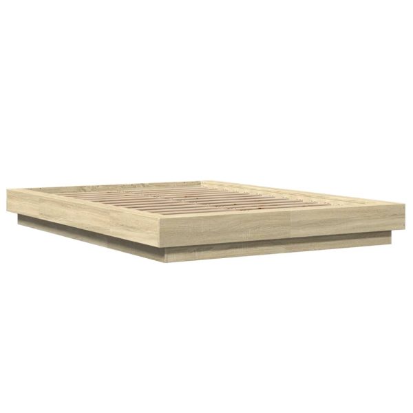 Giroletto Luci Led Rovere Sonoma 140x200 Cm Legno Multistrato - Image 3