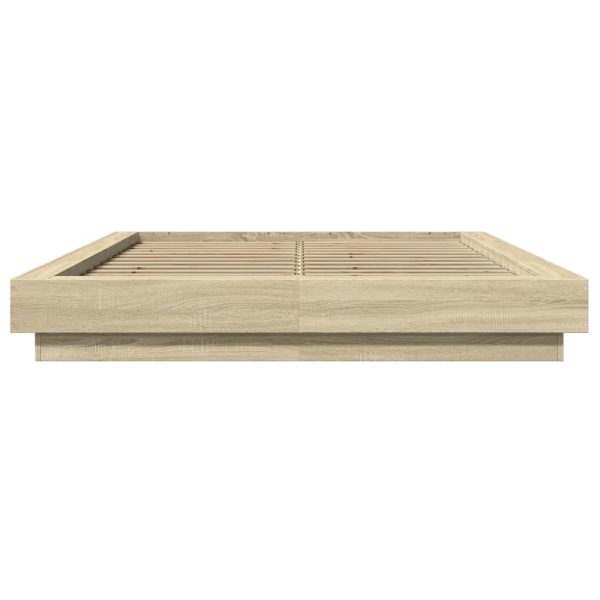 Giroletto Luci Led Rovere Sonoma 140x200 Cm Legno Multistrato - Image 5