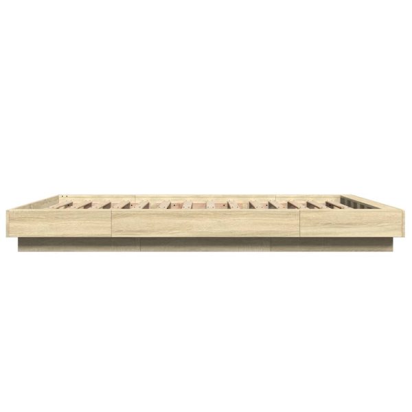 Giroletto Luci Led Rovere Sonoma 140x200 Cm Legno Multistrato - Image 6
