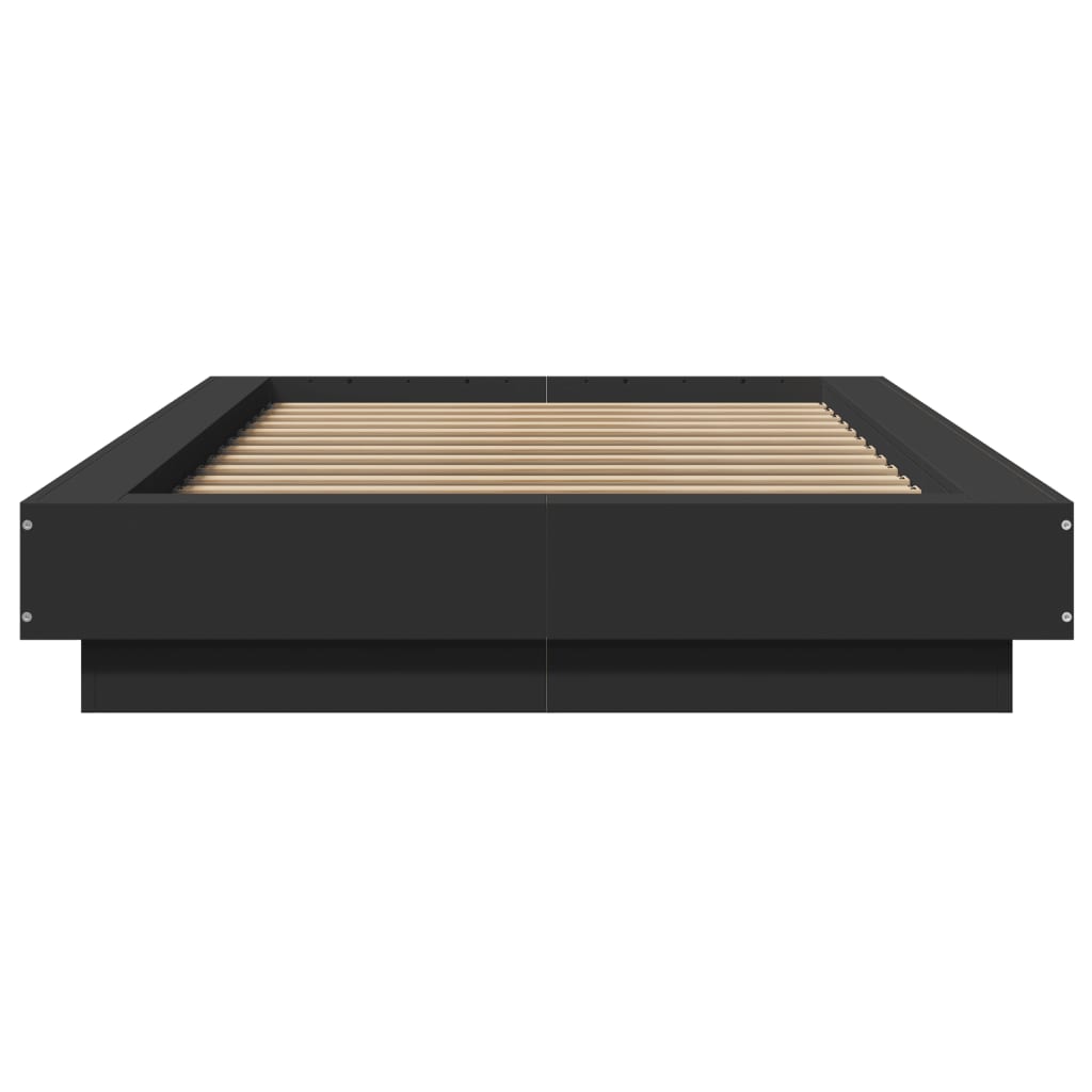 Giroletto Con Luci Led Nero 100x200 Cm In Legno Massello - Image 5