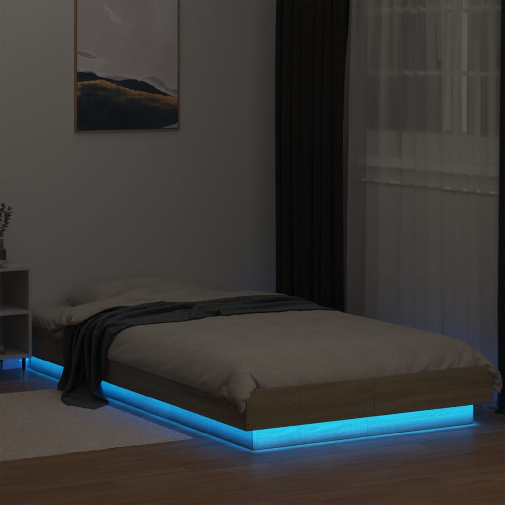 Giroletto Luci Led Rovere Sonoma 100x200cm In Legno Multistrato - Image 4