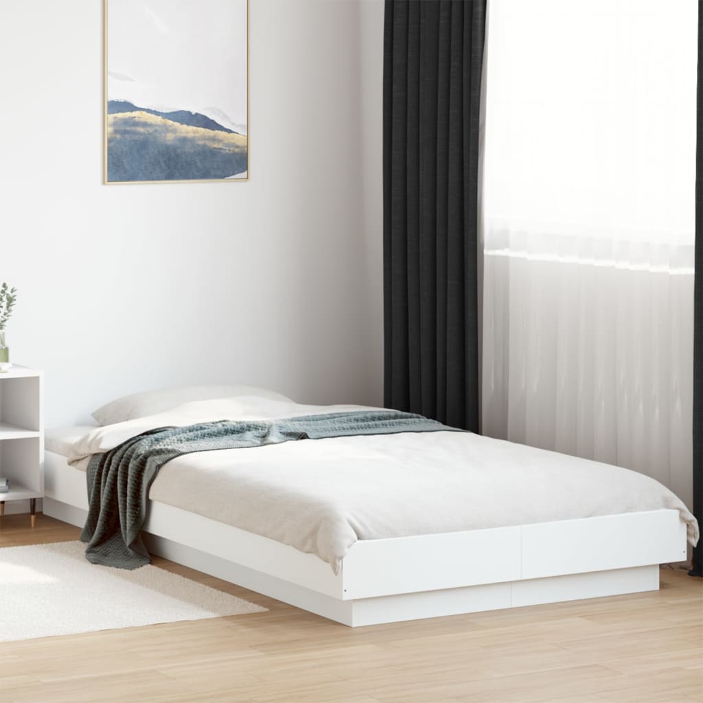 Giroletto Con Luci Led Bianco 90x200 Cm In Legno Multistrato
