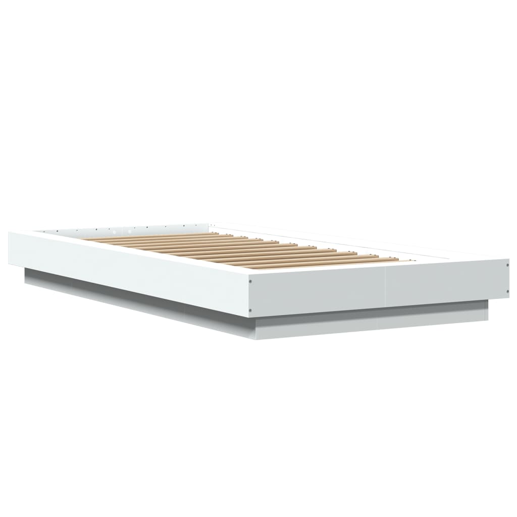 Giroletto Con Luci Led Bianco 90x200 Cm In Legno Multistrato - Image 3