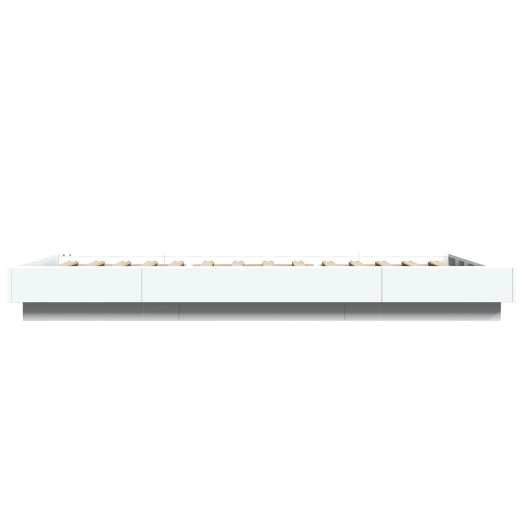 Giroletto Con Luci Led Bianco 90x200 Cm In Legno Multistrato - Image 6