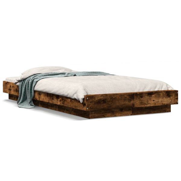 Giroletto Con Luci Led Rovere Fumo 90x200 Cm Legno Multistrato - Image 2
