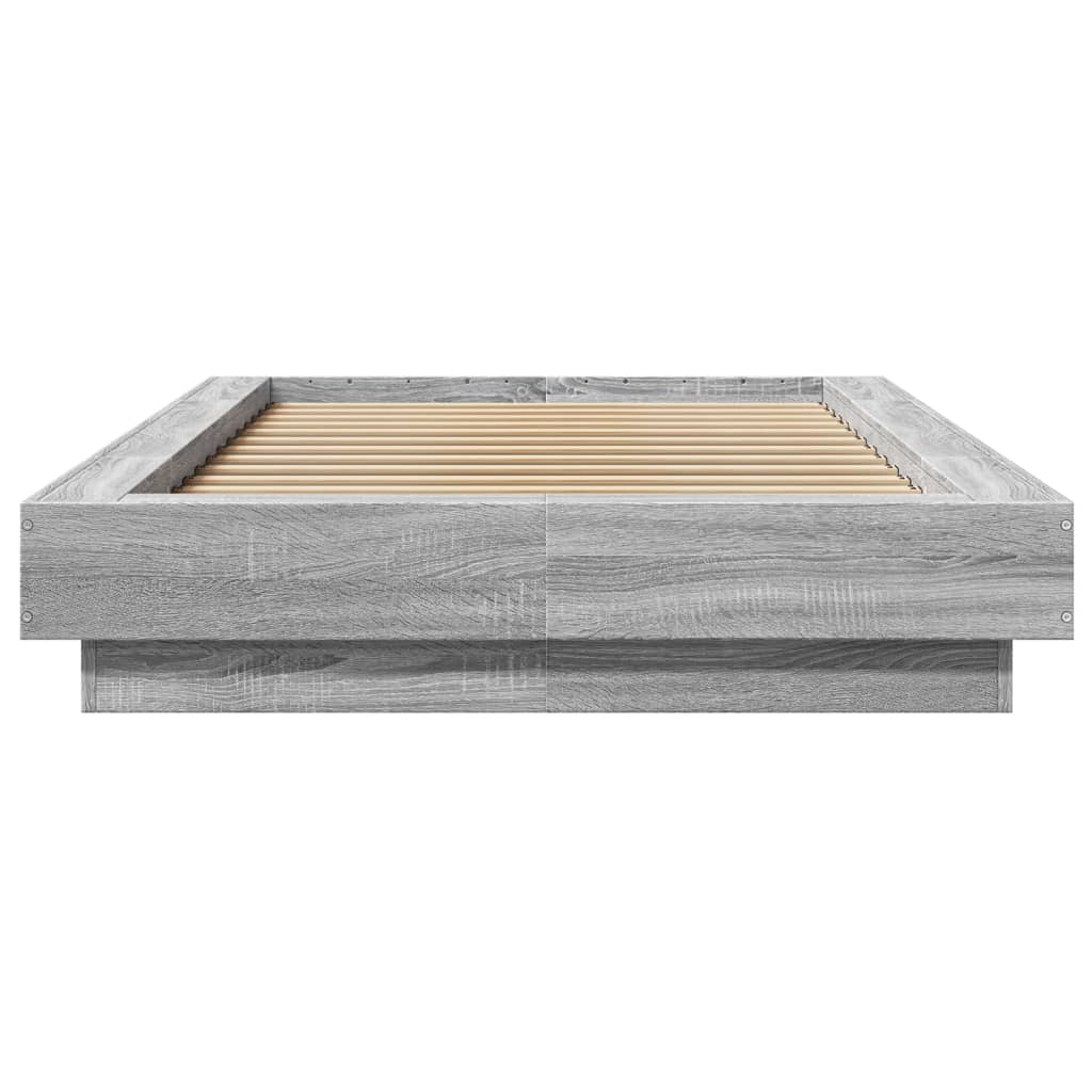 Giroletto Con Luci Led Grigio Sonoma 90x200cm Legno Multistrato - Image 5