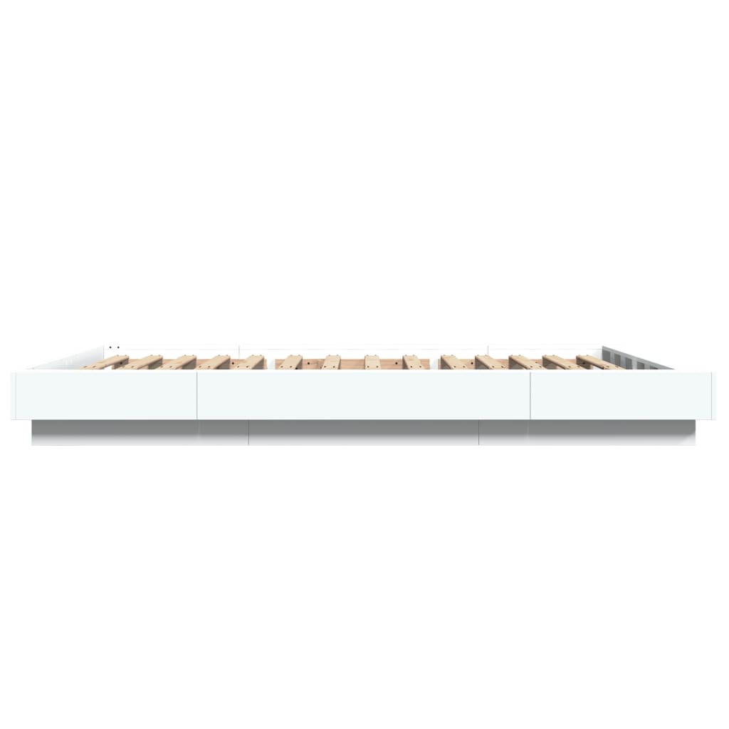 Giroletto Con Luci Led Bianco 140x190 Cm In Legno Multistrato - Image 6
