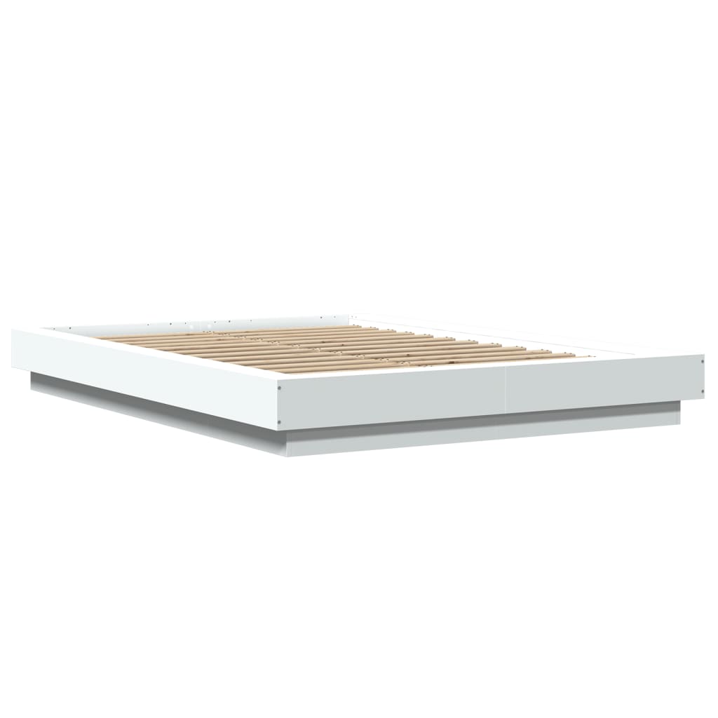 Giroletto Con Luci Led Bianco 135x190 Cm In Legno Multistrato - Image 3