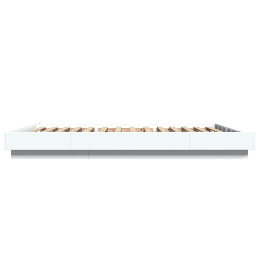 Giroletto Con Luci Led Bianco 120x190 Cm In Legno Multistrato - Image 6