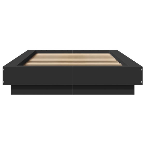 Giroletto Con Luci Led Nero 90x190 Cm In Legno Multistrato - Image 5