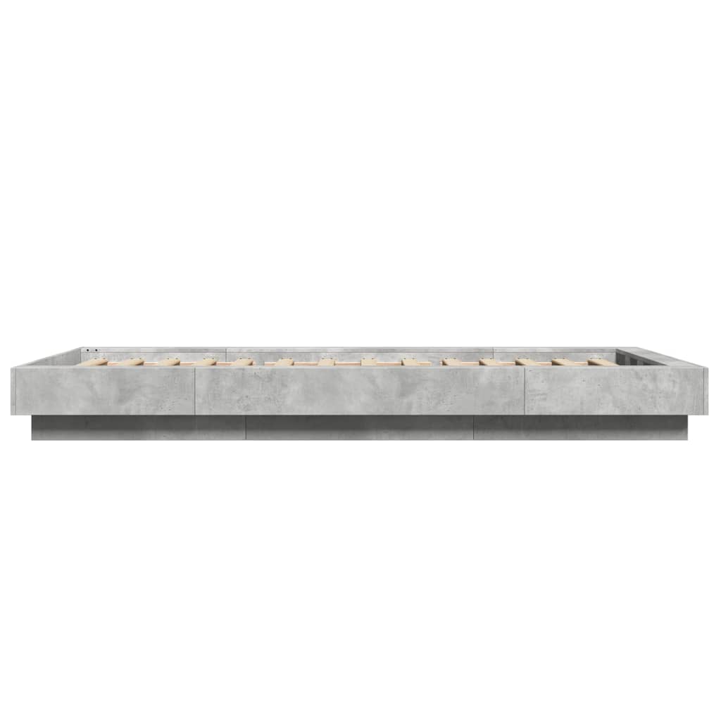 Giroletto Luci Led Grigio Cemento 90x190cm In Legno Multistrato - Image 6
