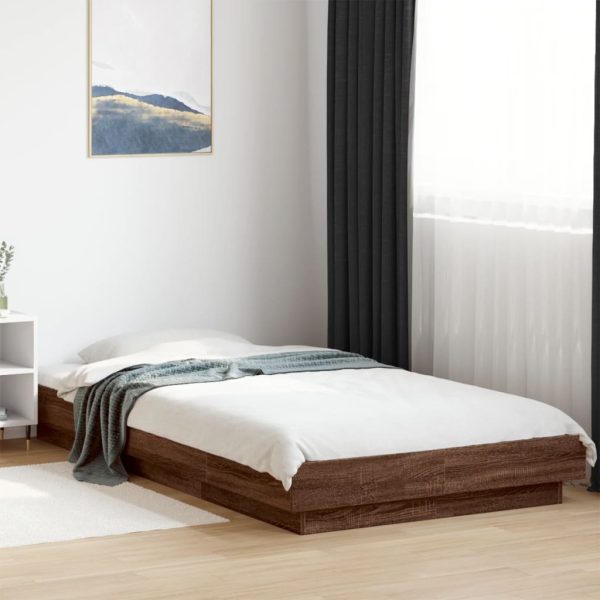 Giroletto Luci Led Rovere Marrone 75x190cm In Legno Multistrato
