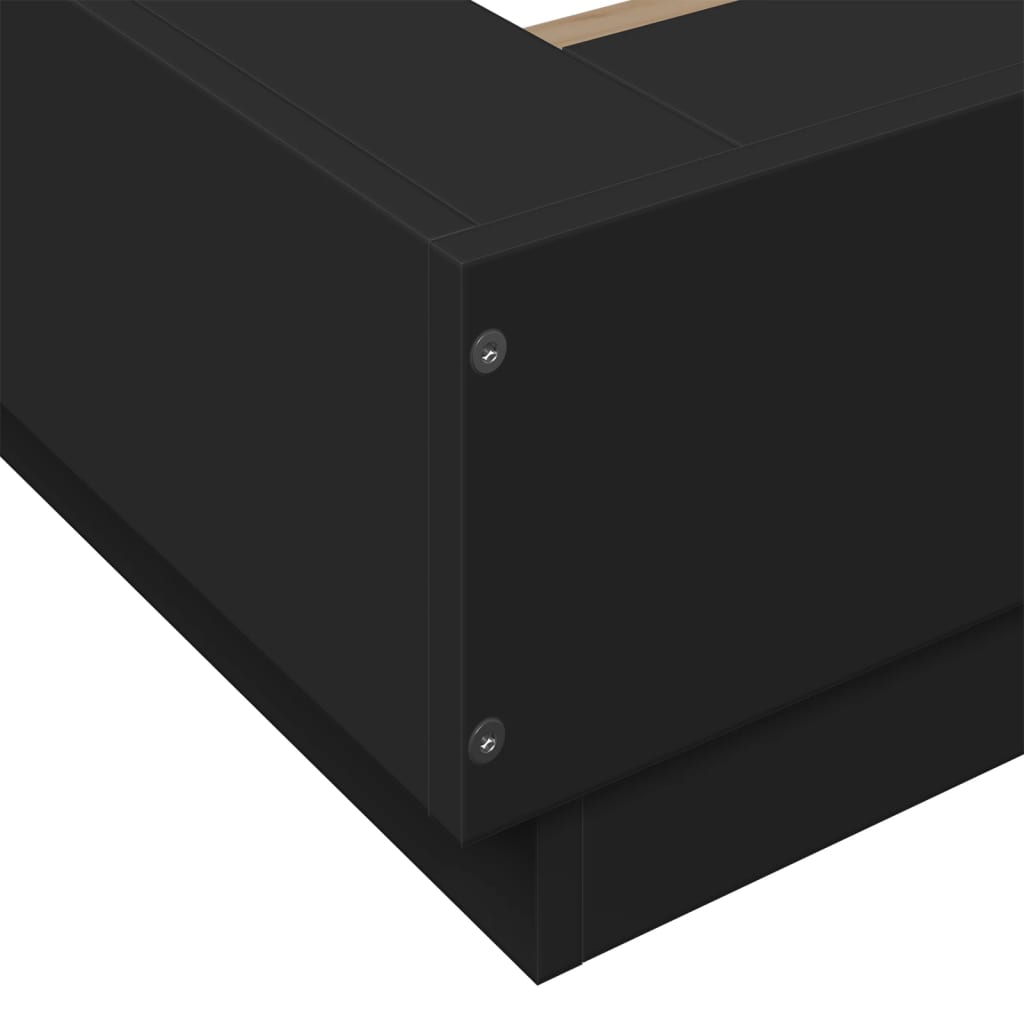 Giroletto Nero 135x190 Cm In Legno Multistrato - Image 6