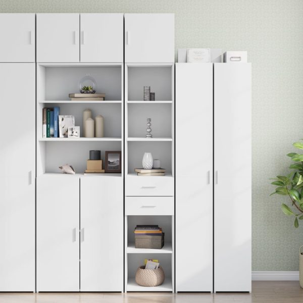 Mobile Sottile Bianco 40x42,5x225 Cm In Truciolato