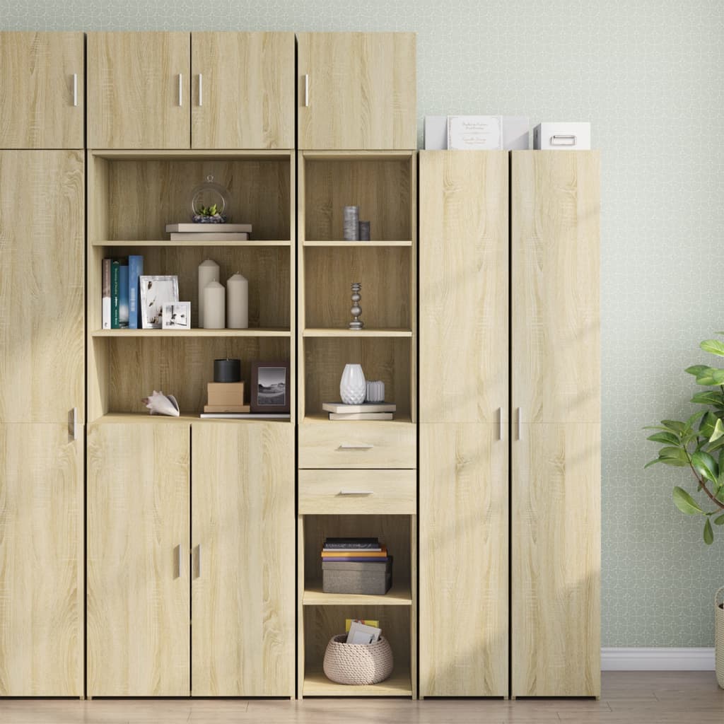 Mobile Sottile Rovere Sonoma 40x42,5x225 Cm In Truciolato