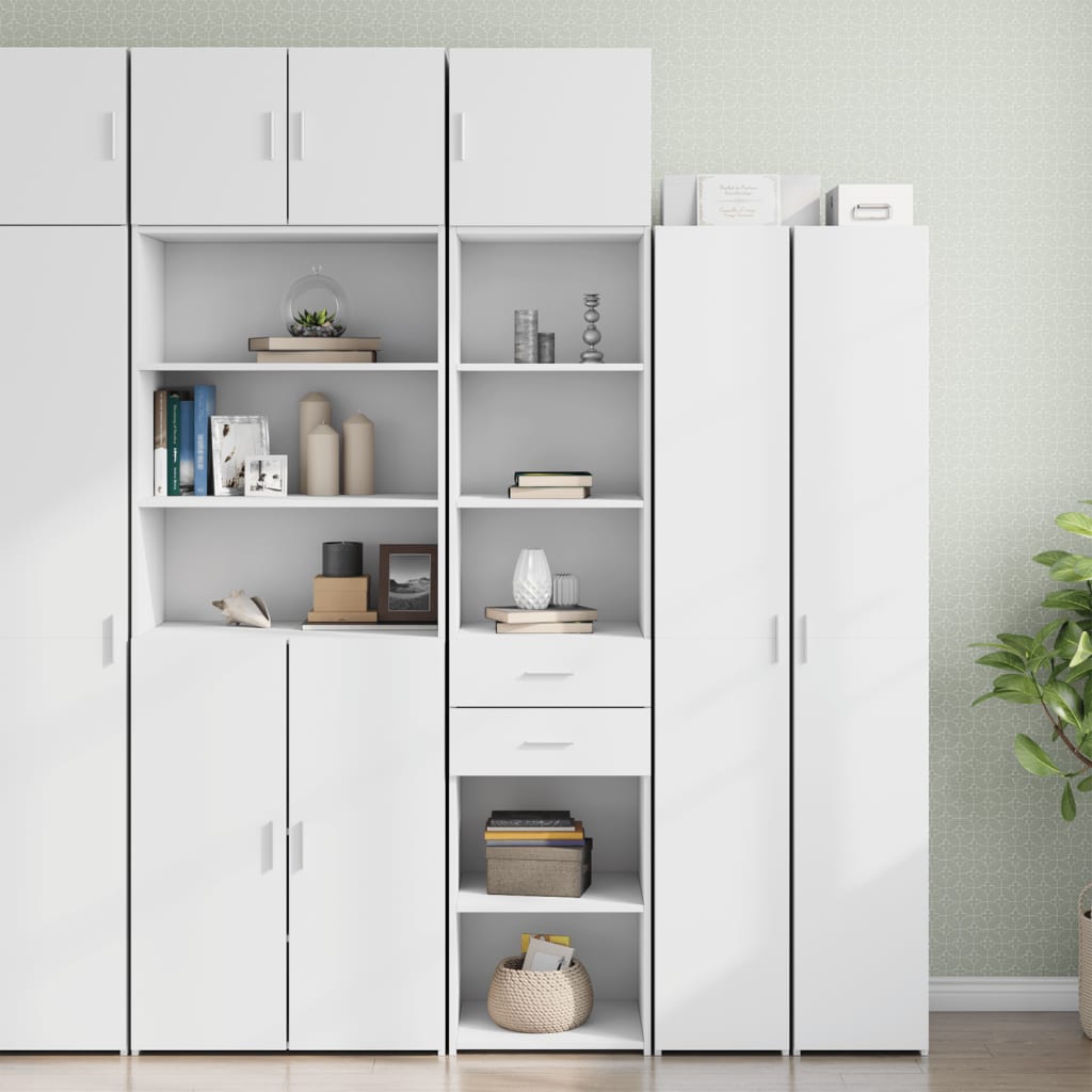 Mobile Sottile Bianco 45x42,5x225 Cm In Truciolato