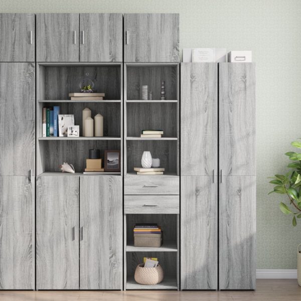 Mobile Sottile Grigio Sonoma 45x42,5x225 Cm In Truciolato