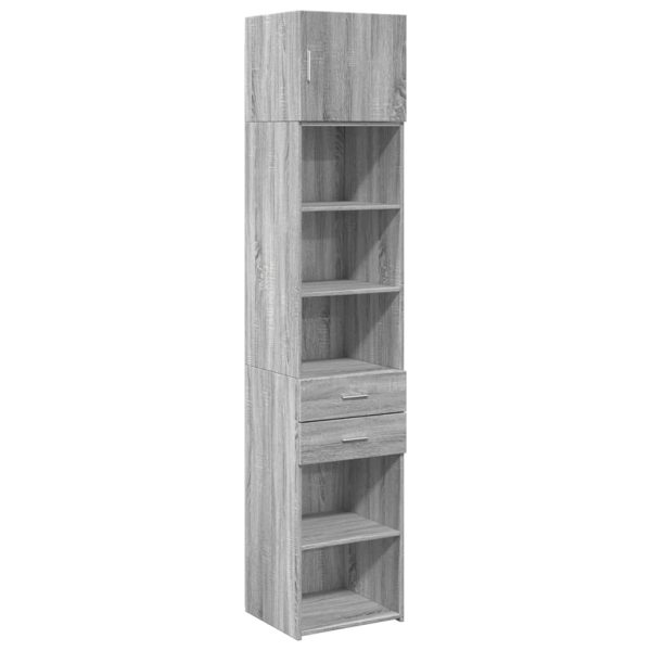 Mobile Sottile Grigio Sonoma 45x42,5x225 Cm In Truciolato - Image 2