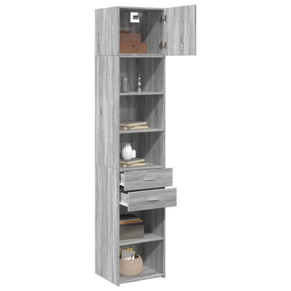 Mobile Sottile Grigio Sonoma 45x42,5x225 Cm In Truciolato - Image 3