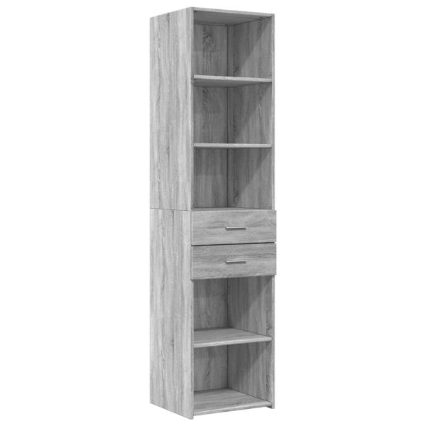 Mobile Sottile Grigio Sonoma 45x42,5x225 Cm In Truciolato - Image 6