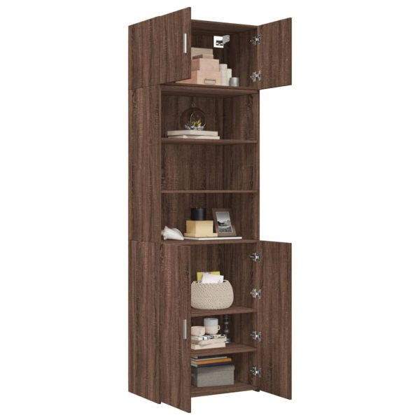 Armadietto Rovere Marrone 70x42,5x225 Cm In Truciolato - Image 3