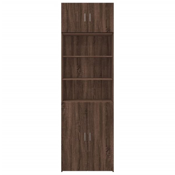 Armadietto Rovere Marrone 70x42,5x225 Cm In Truciolato - Image 4