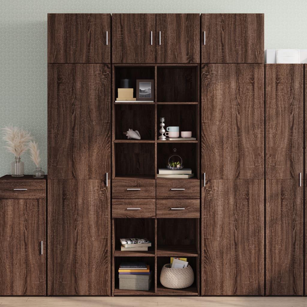 Armadietto Rovere Marrone 70x42,5x225 Cm In Truciolato