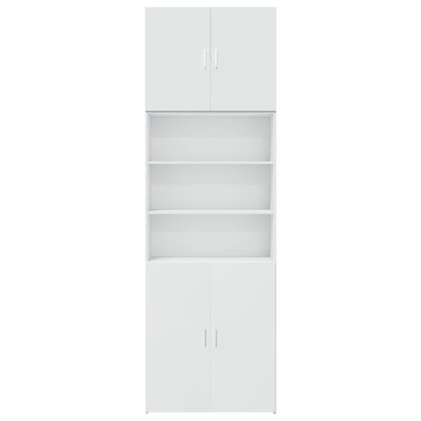 Credenza Bianca 80x42,5x249 Cm In Legno Multistrato - Image 5