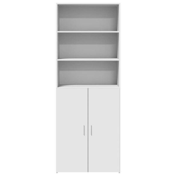 Credenza Bianca 70x42,5x185 Cm In Legno Multistrato - Image 4