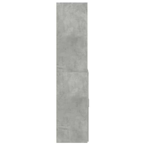 Credenza Grigio Cemento 80x42,5x185 Cm In Legno Multistrato - Image 5