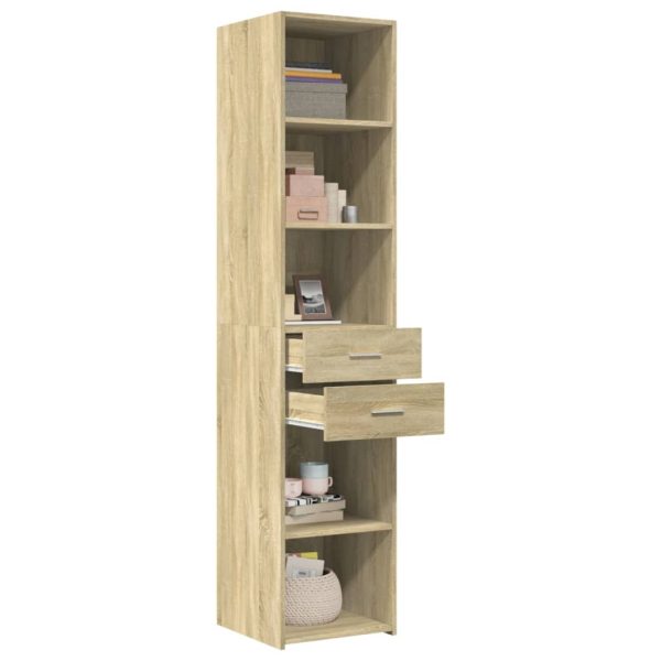Credenza Rovere Sonoma 40x42,5x185 Cm In Legno Multistrato - Image 3