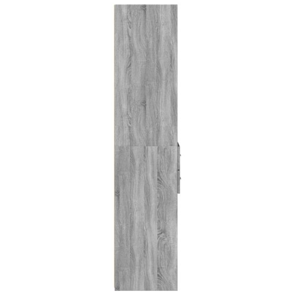 Credenza Grigio Sonoma 40x42,5x185 Cm In Legno Multistrato - Image 5