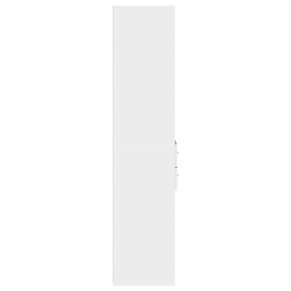 Credenza Bianca 45x42,5x185 Cm In Legno Multistrato - Image 5